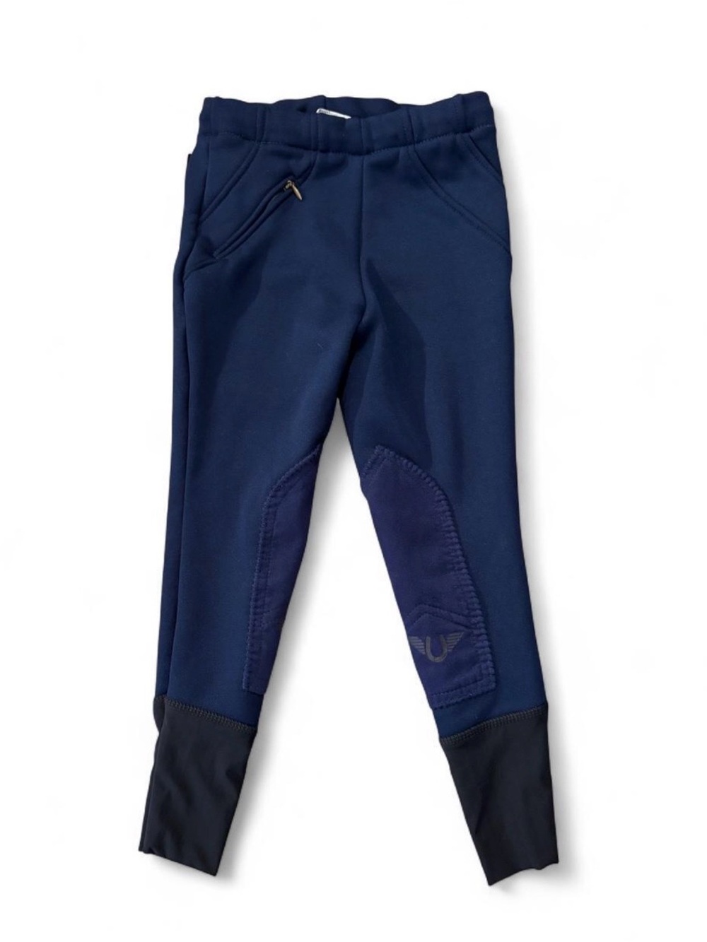 TuffRider Kids Sz. 6 Winter Fleece Lined Navy Blue Pull-On Breeches